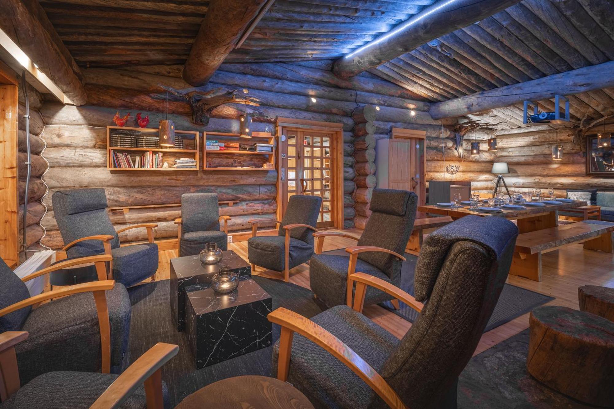 Kuukkeli Log Houses Aurora Resort Сааріселькя Екстер'єр фото